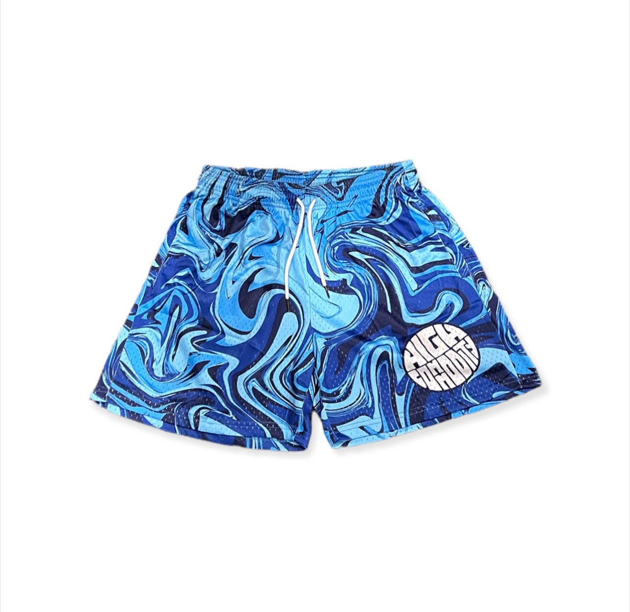 Blue Wavy Shorts