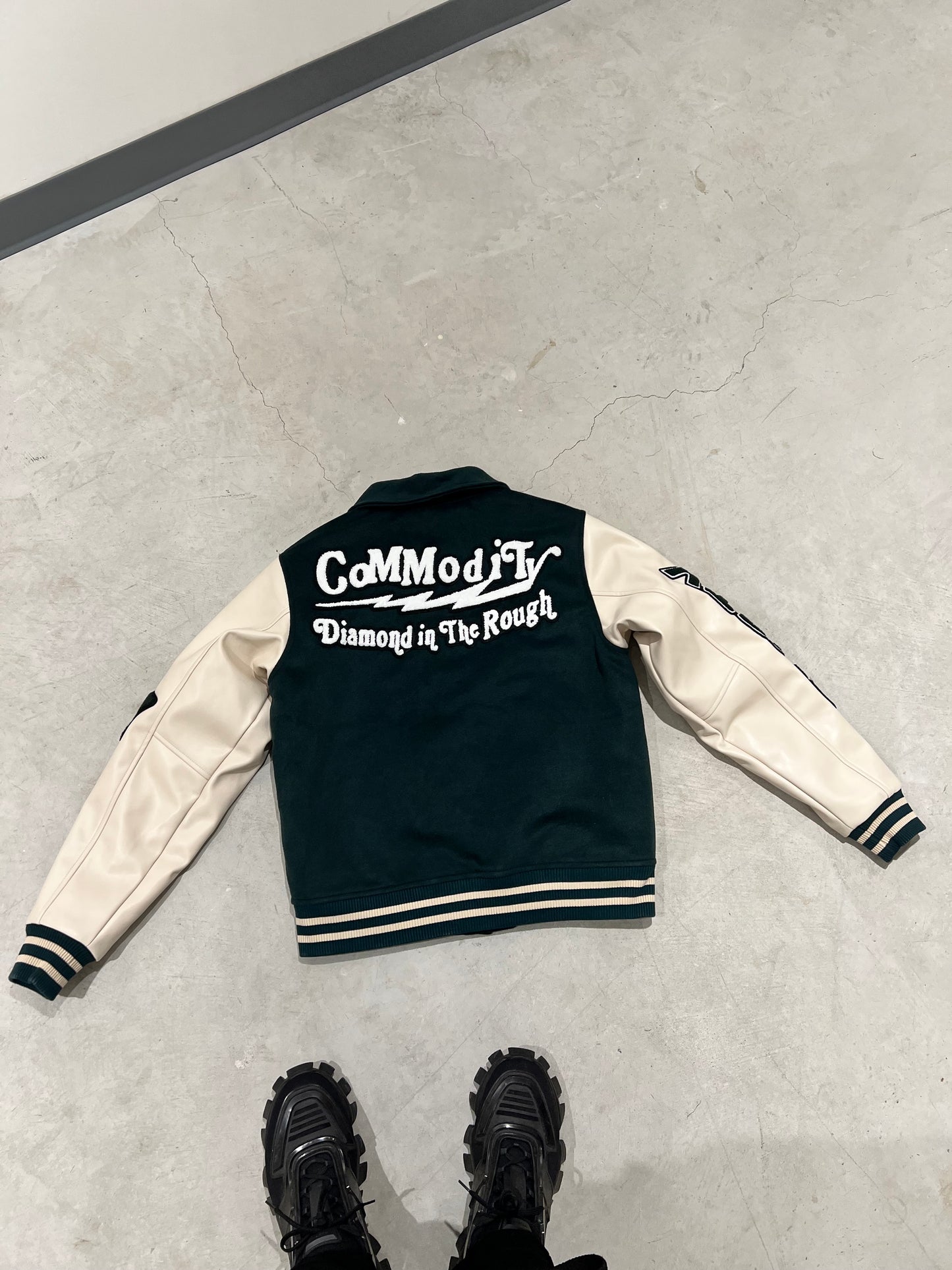 D.I.T.R Green Varsity Jacket