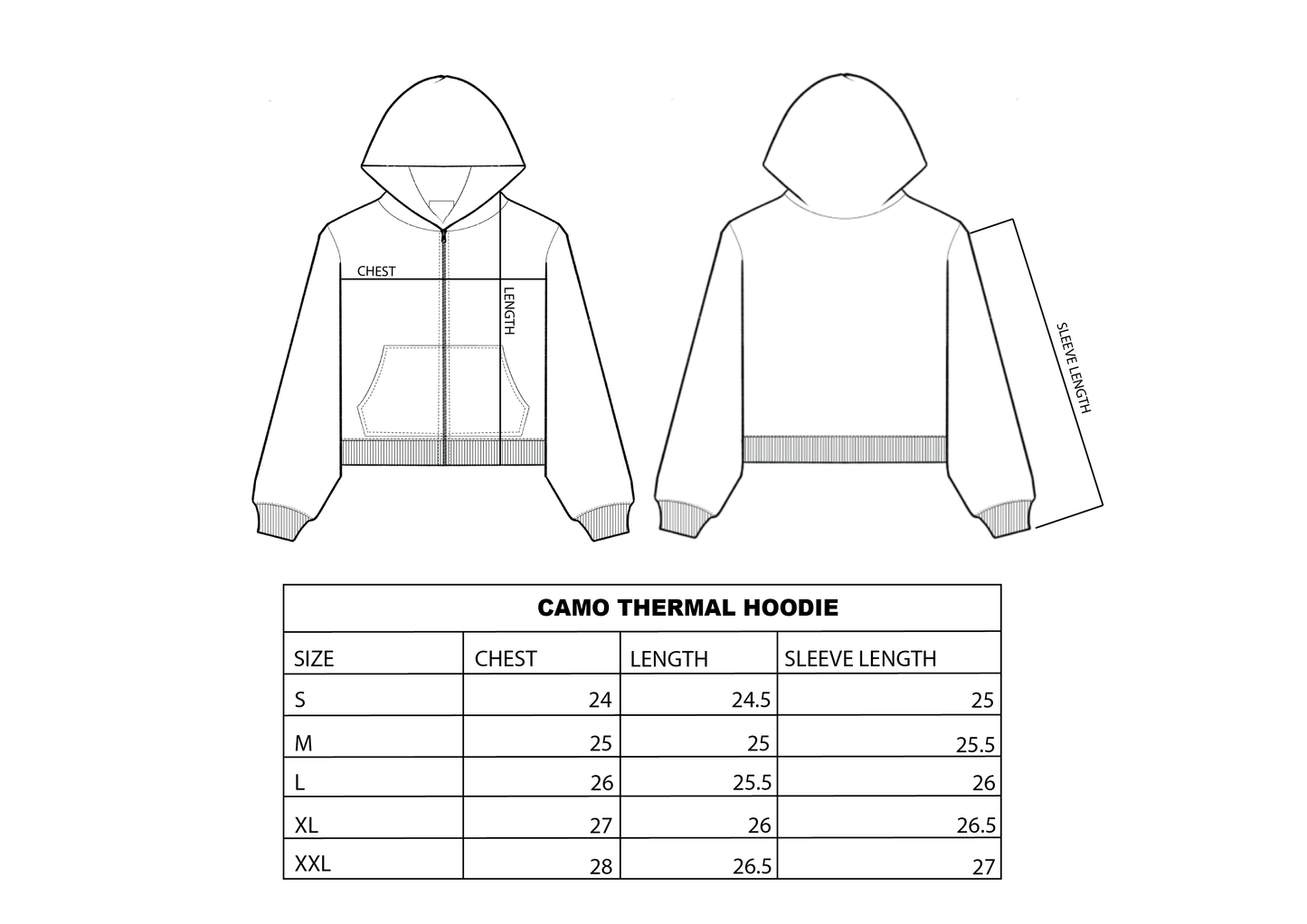 Camo Thermal Hoodie