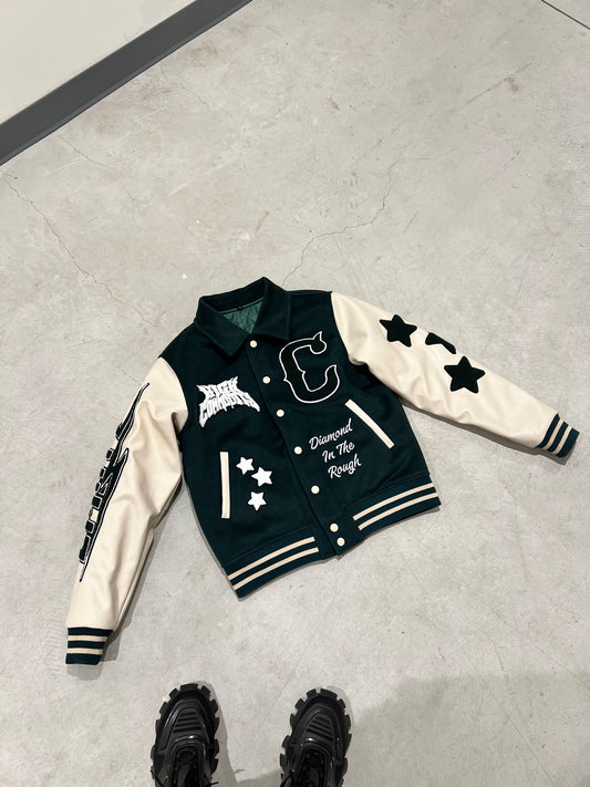 D.I.T.R Green Varsity Jacket