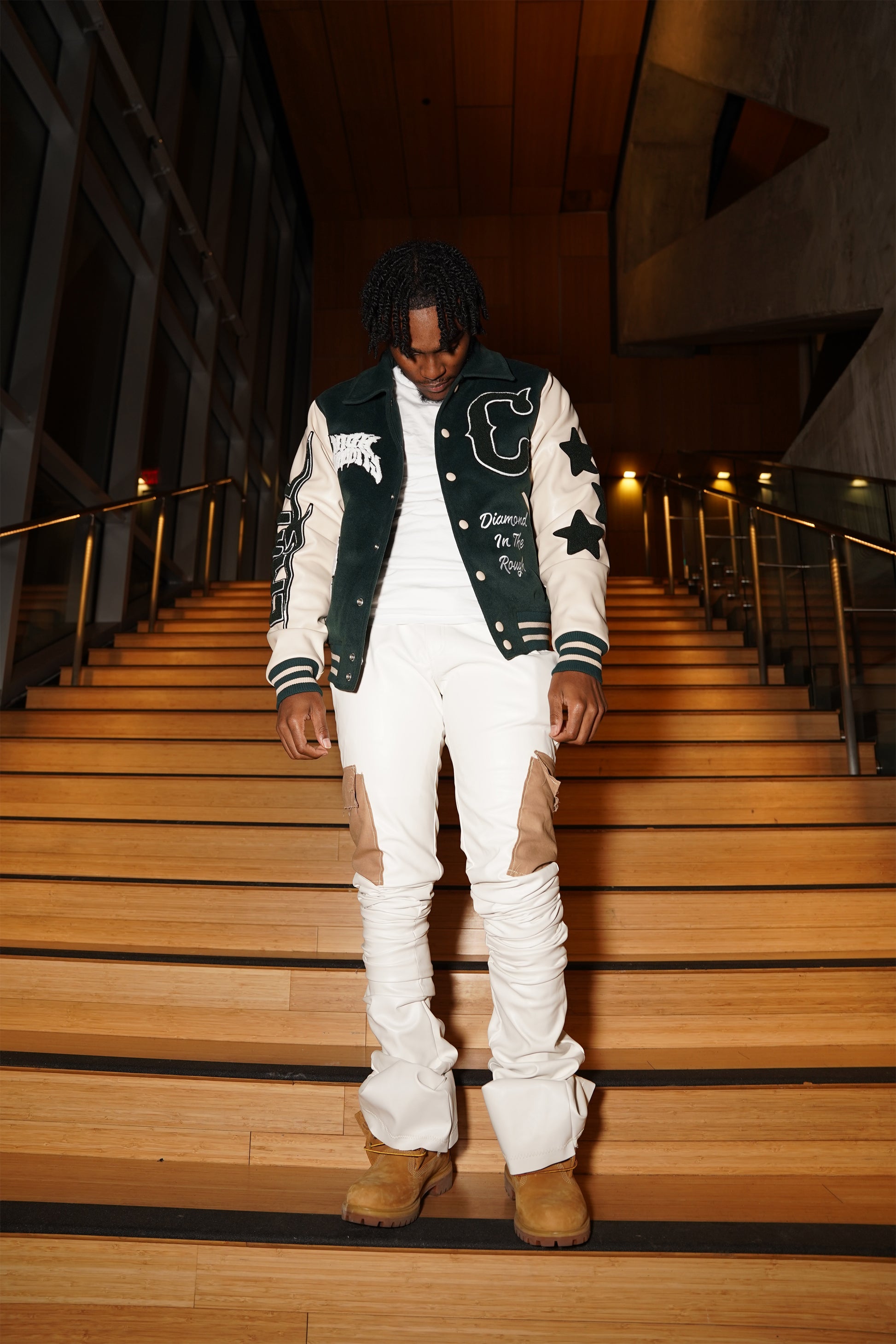 Rough varsity jacket clearance
